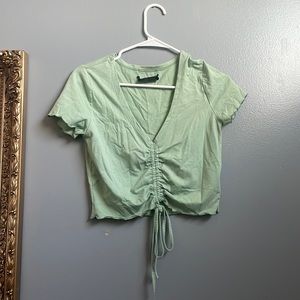 Mint Green Shein Crop Top
